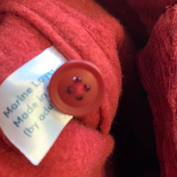 NEW Marine Layer Tally Corduroy Wide Leg Cropped Pant Rosewood Retro 2 and 4 - Picture 5 of 7